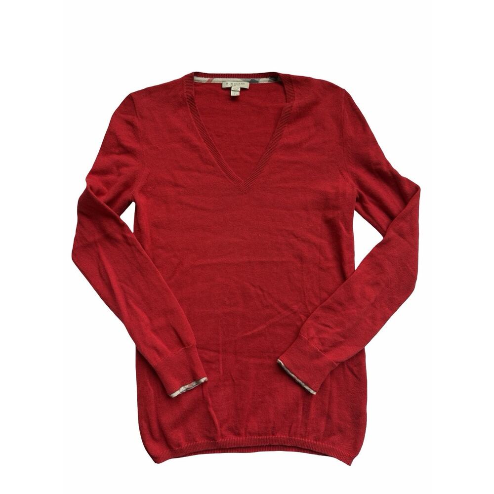 Red Burberry Sweater Golf Or Tennis